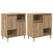 Bufeturi 2 pcs Stejar Artizanal 60 x 35 x 70 cm Lemn compozit - WALTI WALTI