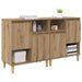 Bufeturi 2 pcs Stejar Artizanal 60 x 35 x 70 cm Lemn compozit - WALTI WALTI