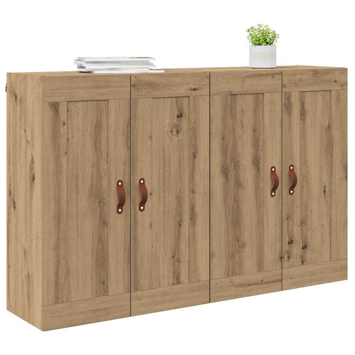 Cabinet suspendat 2 pcs Stejar Artizanal 69,5 x 34 x 90 cm - WALTI WALTI