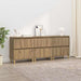 Bufeturi 3 pcs Stejar Artizanal 60 x 35 x 70 cm Lemn compozit - WALTI WALTI