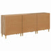 Bufeturi 3 pcs Stejar Artizanal 60 x 35 x 70 cm Lemn compozit - WALTI WALTI