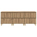 Bufeturi 3 pcs Stejar Artizanal 60 x 35 x 70 cm Lemn compozit - WALTI WALTI