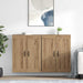 Cabinet suspendat 2 pcs Stejar Artizanal 69,5 x 34 x 90 cm - WALTI WALTI