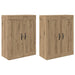 Cabinet suspendat 2 pcs Stejar Artizanal 69,5 x 34 x 90 cm - WALTI WALTI