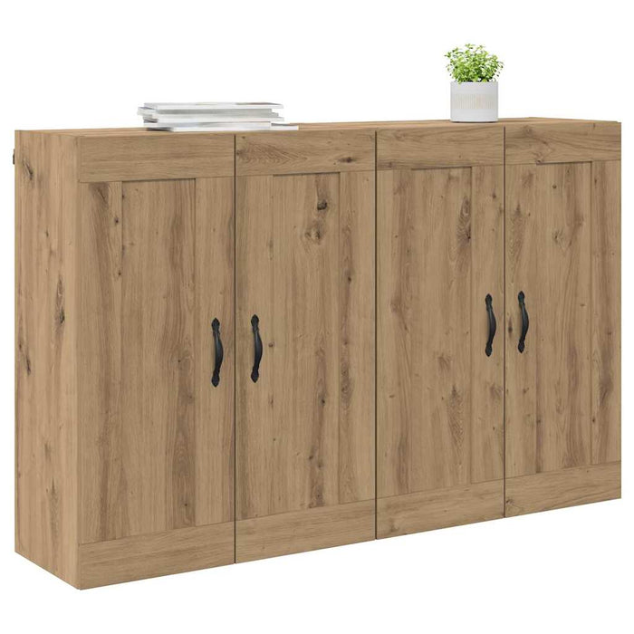 Cabinet suspendat 2 pcs Stejar Artizanal 69,5 x 34 x 90 cm - WALTI WALTI