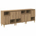 Bufeturi 3 pcs Stejar Artizanal 60 x 35 x 70 cm Lemn compozit - WALTI WALTI