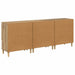 Bufeturi 3 pcs Stejar Artizanal 60 x 35 x 70 cm Lemn compozit - WALTI WALTI