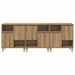 Bufeturi 3 pcs Stejar Artizanal 60 x 35 x 70 cm Lemn compozit - WALTI WALTI
