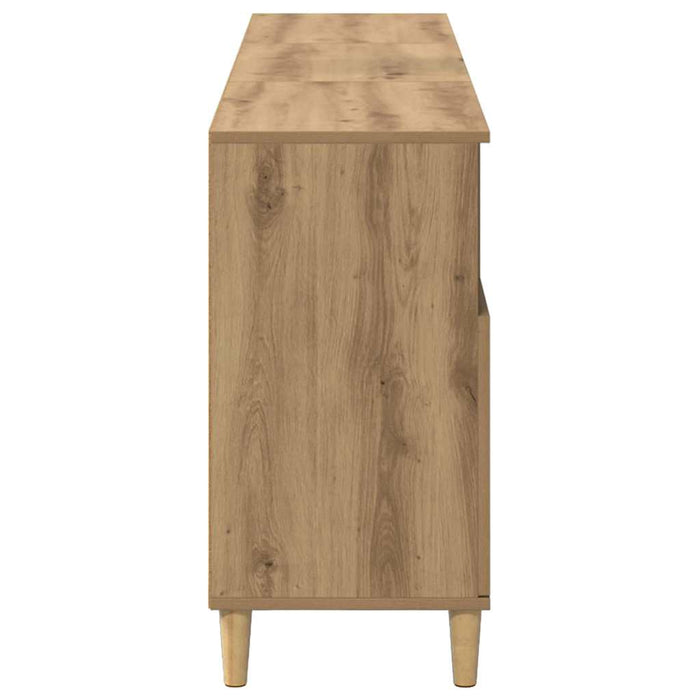 Bufeturi 3 pcs Stejar Artizanal 60 x 35 x 70 cm Lemn compozit - WALTI WALTI
