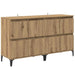 Bufeturi 2 pcs Stejar Artizanal 60 x 35 x 70 cm Lemn compozit - WALTI WALTI