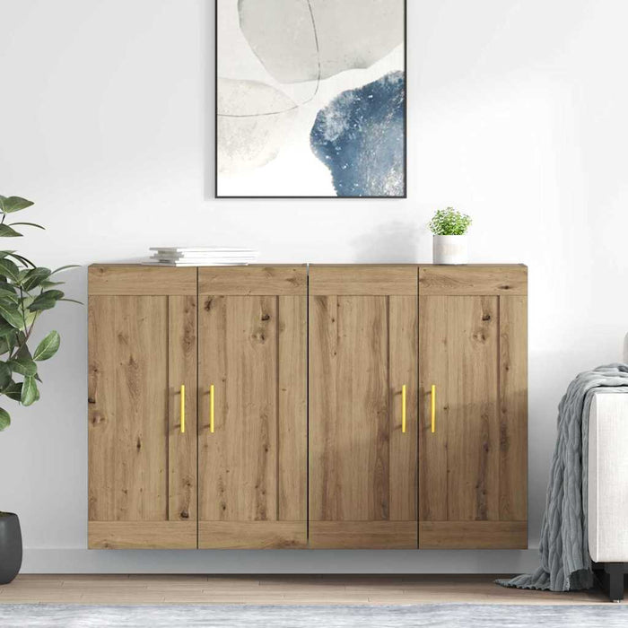 Cabinet suspendat 2 pcs Stejar Artizanal 69,5 x 34 x 90 cm - WALTI WALTI