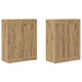 Cabinet suspendat 2 pcs Stejar Artizanal 69,5 x 34 x 90 cm - WALTI WALTI