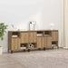 Bufeturi 3 pcs Stejar Artizanal 60 x 35 x 70 cm Lemn compozit - WALTI WALTI