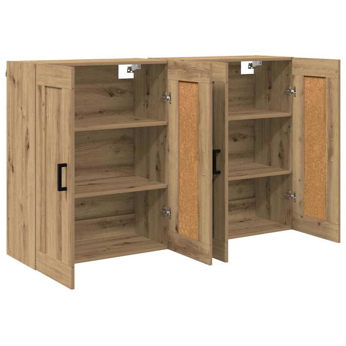 Cabinet suspendat 2 buc. Stejar Artizanal 69,5 x 34 x 90 cm - WALTI WALTI
