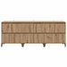 Bufeturi 3 pcs Stejar Artizanal 60 x 35 x 70 cm Lemn compozit - WALTI WALTI