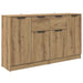 Bufeturi 2 pcs Stejar Artizanal 60 x 30 x 70 cm Lemn compozit - WALTI WALTI