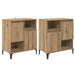 Bufeturi 2 pcs Stejar Artizanal 60 x 35 x 70 cm Lemn compozit - WALTI WALTI