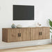 Set Dulap TV montat pe perete Pe perete 2 pcs Stejar Artizanal - WALTI WALTI