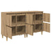 Bufeturi 2 pcs Stejar Artizanal 60 x 35 x 70 cm Lemn compozit - WALTI WALTI