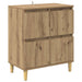 Bufeturi 2 pcs Stejar Artizanal 60 x 35 x 70 cm Lemn compozit - WALTI WALTI