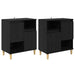 Bufeturi 2 pcs Stejar Negru 60 x 35 x 70 cm Lemn compozit - WALTI WALTI