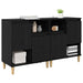 Bufeturi 2 pcs Stejar Negru 60 x 35 x 70 cm Lemn compozit - WALTI WALTI