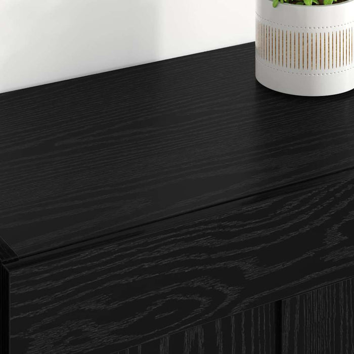 Cabinet suspendat 2 pcs Stejar Negru 69,5 x 34 x 90 cm - WALTI WALTI