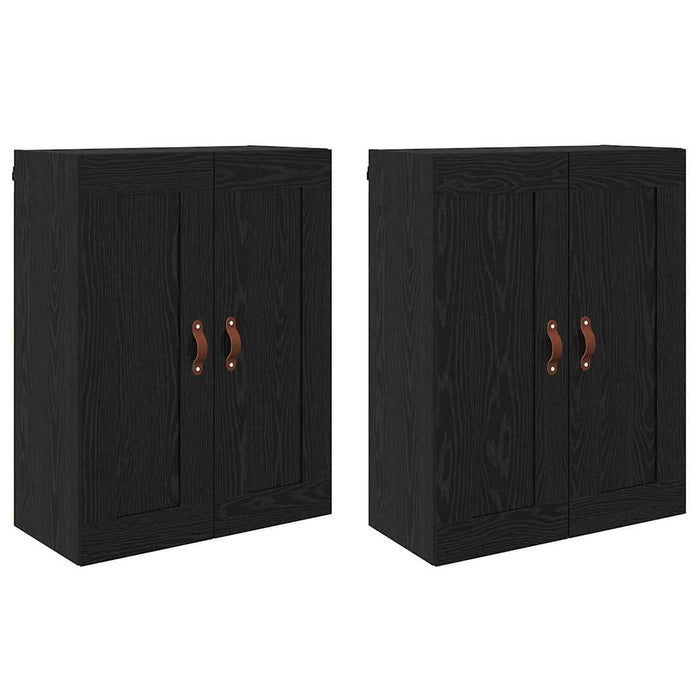 Cabinet suspendat 2 pcs Stejar Negru 69,5 x 34 x 90 cm - WALTI WALTI