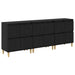 Bufeturi 3 pcs Stejar Negru 60 x 35 x 70 cm Lemn compozit - WALTI WALTI