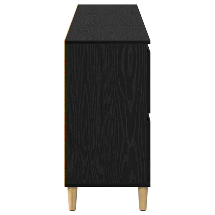 Bufeturi 3 pcs Stejar Negru 60 x 35 x 70 cm Lemn compozit - WALTI WALTI