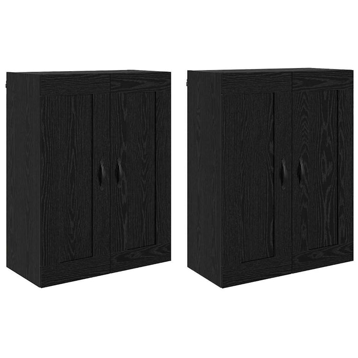 Cabinet suspendat 2 pcs Stejar Negru 69,5 x 34 x 90 cm - WALTI WALTI