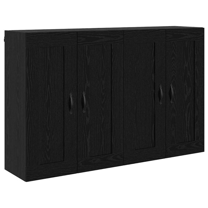 Cabinet suspendat 2 pcs Stejar Negru 69,5 x 34 x 90 cm - WALTI WALTI