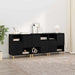 Bufeturi 3 pcs Stejar Negru 60 x 35 x 70 cm Lemn compozit - WALTI WALTI