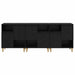 Bufeturi 3 pcs Stejar Negru 60 x 35 x 70 cm Lemn compozit - WALTI WALTI