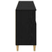 Bufeturi 3 pcs Stejar Negru 60 x 35 x 70 cm Lemn compozit - WALTI WALTI