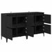 Bufeturi 2 pcs Stejar Negru 60 x 35 x 70 cm Lemn compozit - WALTI WALTI