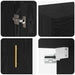 Cabinet suspendat 2 pcs Stejar Negru 69,5 x 34 x 90 cm - WALTI WALTI