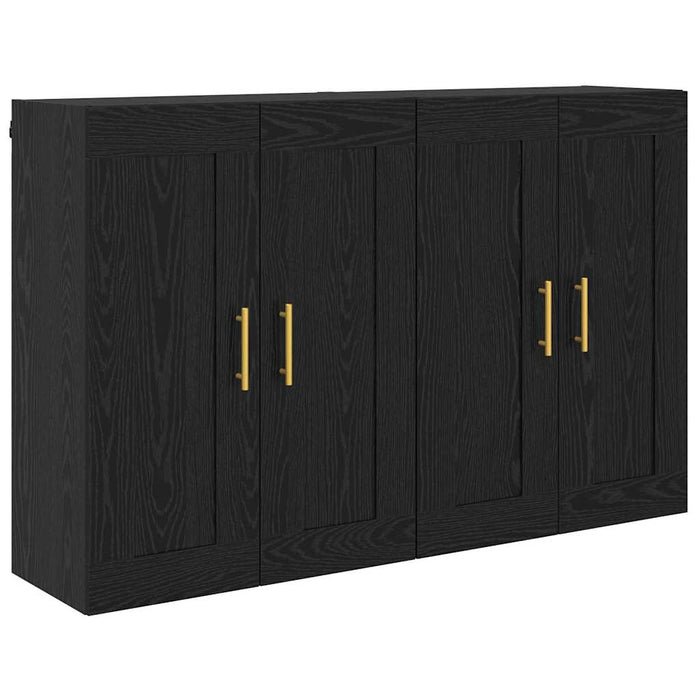 Cabinet suspendat 2 pcs Stejar Negru 69,5 x 34 x 90 cm - WALTI WALTI