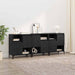 Bufeturi 3 pcs Stejar Negru 60 x 35 x 70 cm Lemn compozit - WALTI WALTI