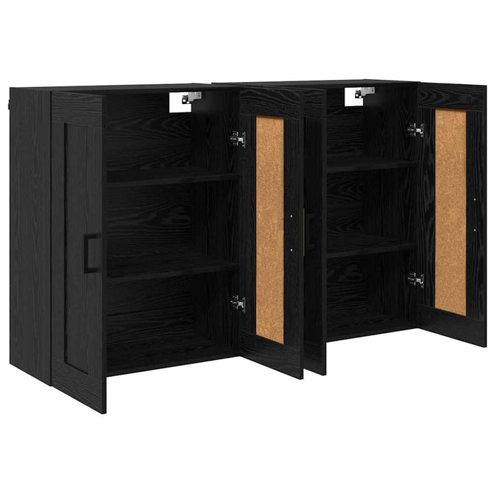 Cabinet suspendat 2 pcs Stejar Negru 69,5 x 34 x 90 cm - WALTI WALTI