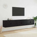 Set Dulap TV montat pe perete Pe perete 3 pcs Stejar Negru - WALTI WALTI