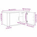 Set Dulap TV montat pe perete Pe perete 3 pcs Stejar Negru - WALTI WALTI