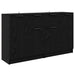 Bufeturi 2 pcs Stejar Negru 60 x 30 x 70 cm Lemn compozit - WALTI WALTI