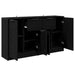 Bufeturi 2 pcs Stejar Negru 60 x 30 x 70 cm Lemn compozit - WALTI WALTI