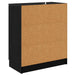 Bufeturi 2 pcs Stejar Negru 60 x 30 x 70 cm Lemn compozit - WALTI WALTI
