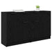 Bufeturi 2 pcs Stejar Negru 60 x 30 x 70 cm Lemn compozit - WALTI WALTI