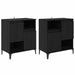 Bufeturi 2 pcs Stejar Negru 60 x 35 x 70 cm Lemn compozit - WALTI WALTI