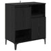Bufeturi 2 pcs Stejar Negru 60 x 35 x 70 cm Lemn compozit - WALTI WALTI