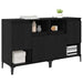 Bufeturi 2 pcs Stejar Negru 60 x 35 x 70 cm Lemn compozit - WALTI WALTI