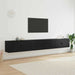 Set Dulap TV montat pe perete Pe perete 3 pcs Stejar Negru - WALTI WALTI